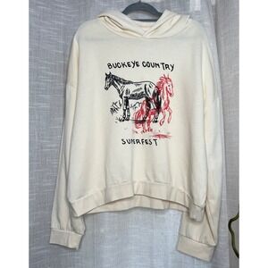 NWOT Buckeye Country Superfest 2024‎ Zach Bryan Billy Strings Hoodie Size 2XL